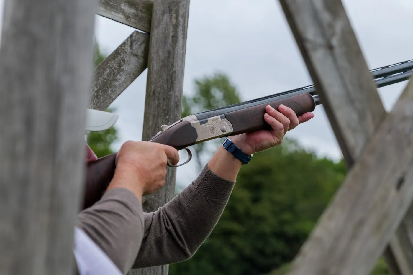 A shotgun shouldered for a target, June 2026